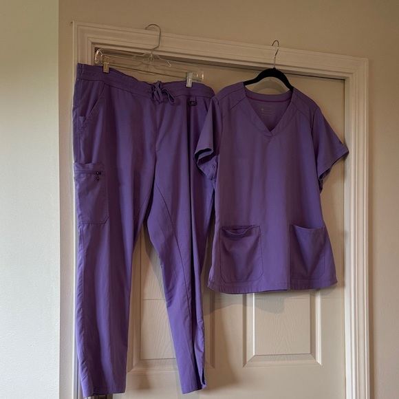 Purple Women's Scrub Set - Picture 1 of 1